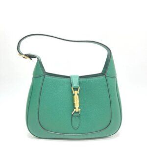 GUCCI 810232 Jackie 1961 Small 2WAY Bag Shoulder Bag Leather Green